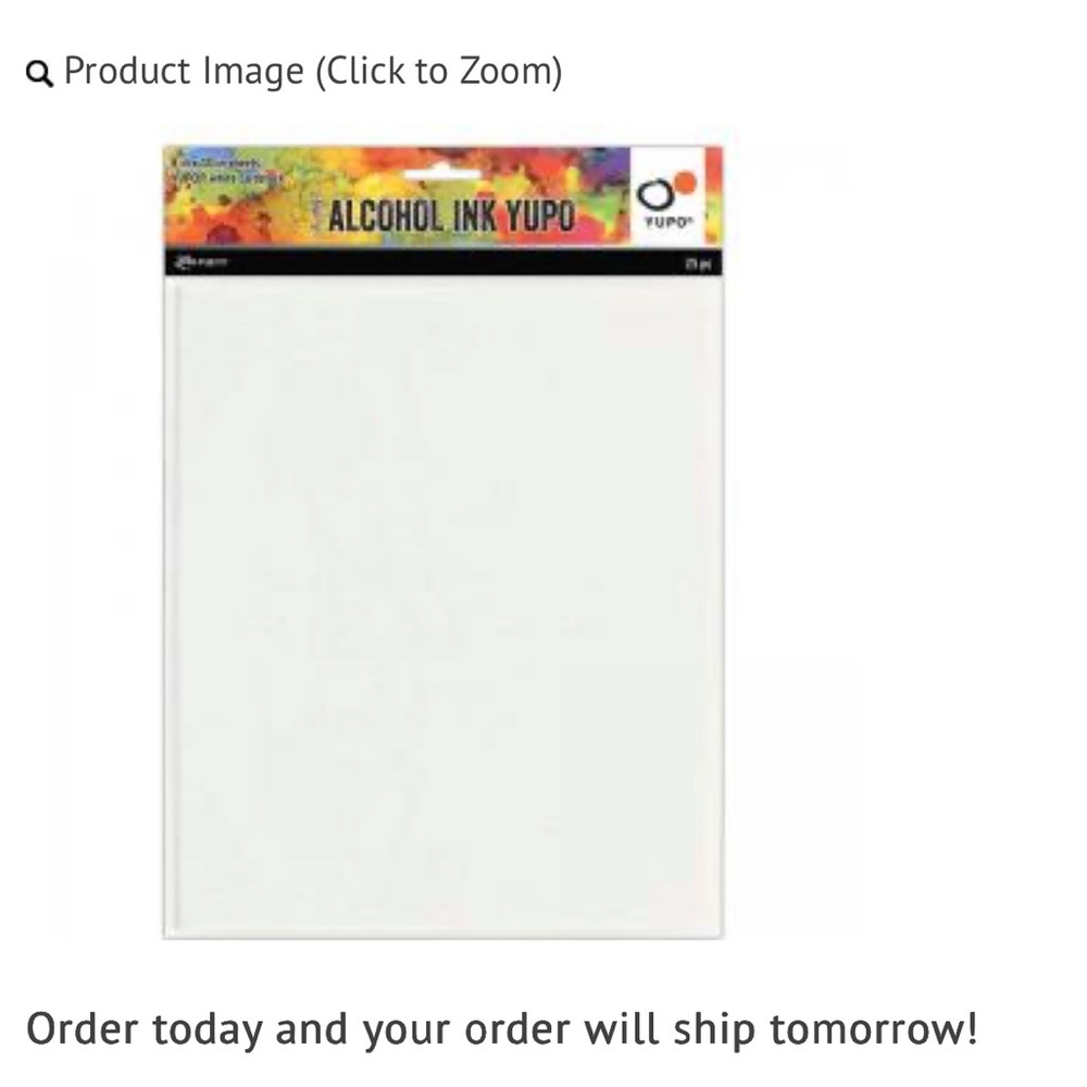 Tim Holtz 25ct Alcohol Ink & Mixed Media YUPO 8"x10" 86lb. Card Stock